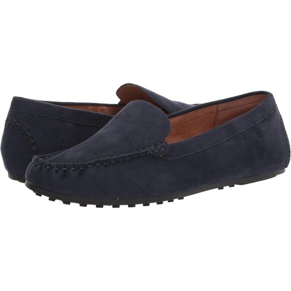 Aerosoles Women Blue Navy FabricClosed Rounded Toe Over Drive Flats Loafer Shoes - Picture 7 of 8